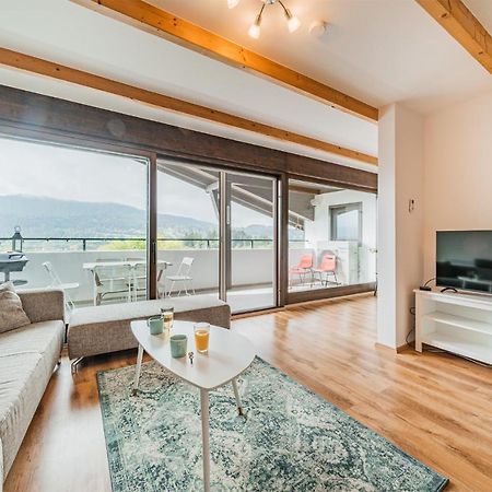 Panorama-Apartments In Unmittelbarer See-Nahe Schiefling am See Bagian luar foto